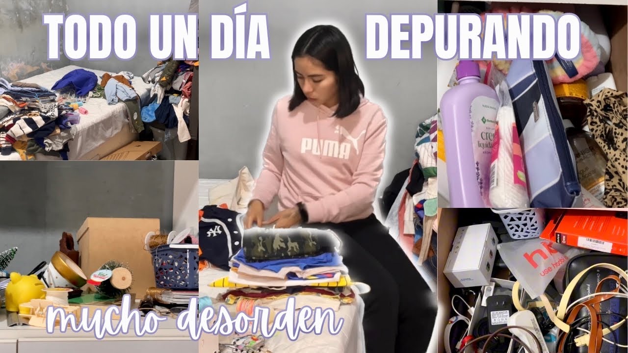 TODO UN D&Iacute;A LIMPIANDO, DEPURANDO Y ORGANIZANDO UN CUARTO PEQUE&Ntilde;O✨| Donaji Noguez
