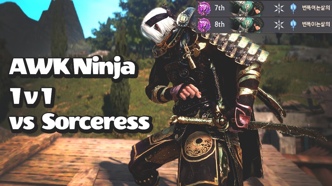 각성닌자 피빕 / [BDO] AWK Ninja VS AWK Sorceress. PVP. 1V1.