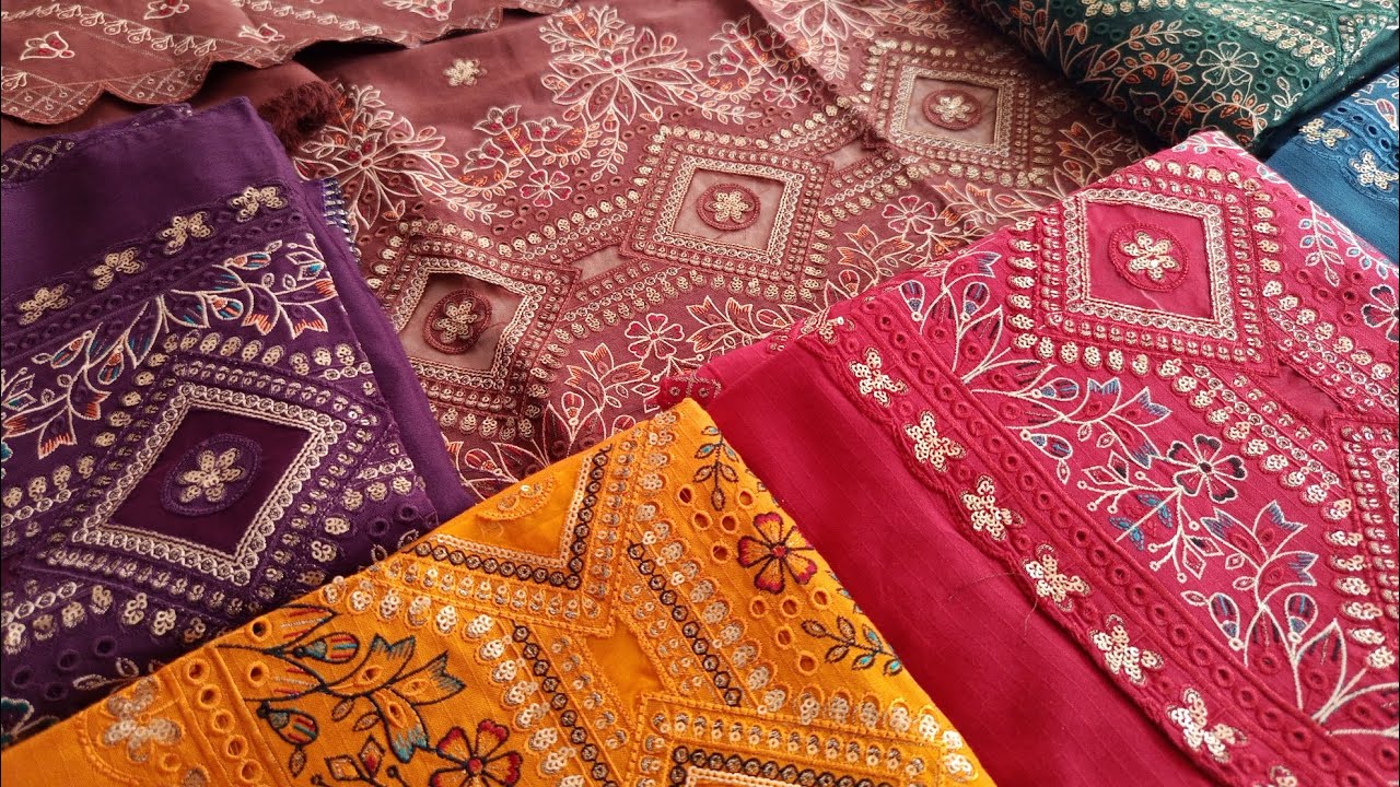 EXCLUSIVE LUXURY EMBROIDERED WINTER COLLECTION | BEAUTIFUL 😍 CHIKANKARRI DRESSES DESIGNS | #fashion 