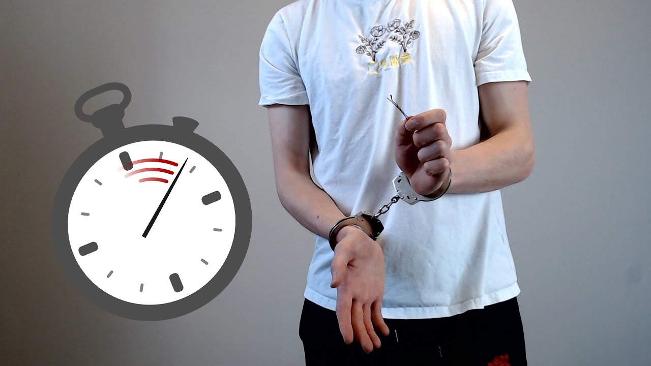 How To Escape Handcuffs Using A Hairclip | One Minute Magic