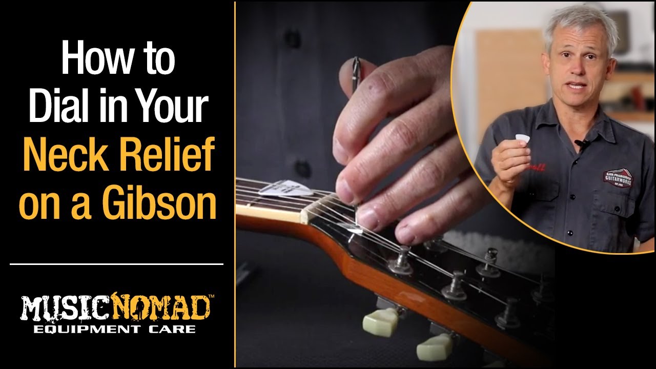 Как измерить прогиб грифа Gibson и отрегулировать анкерный стержень с помощью MusicNomad