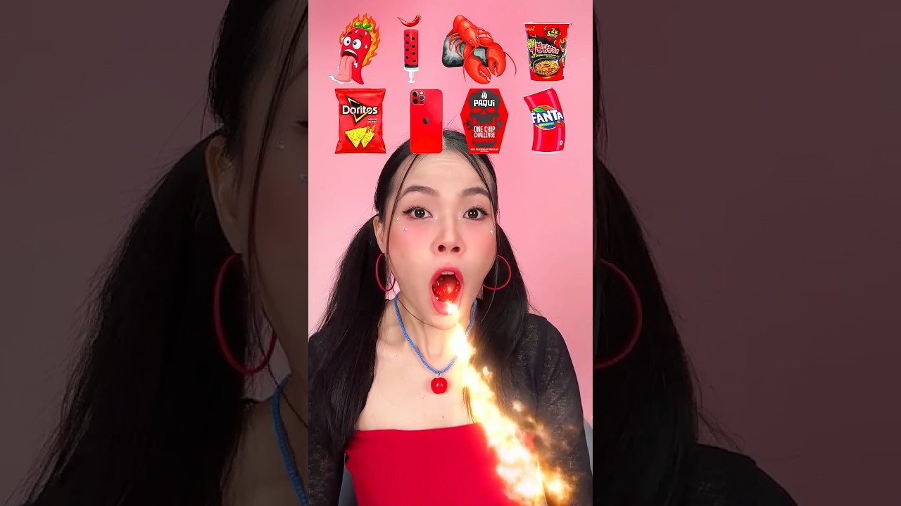EATING RANDOM SPICY FOOD 🔥 MUKBANG CHALLENGE #shorts #funny #food #eating #spicy