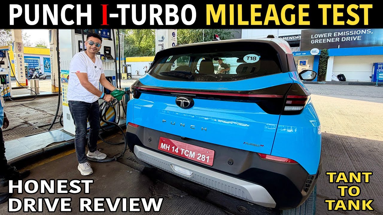 Tata Punch Turbo Petrol Mileage Test | Tank To Tank Test | Drive Experience #tatapunch