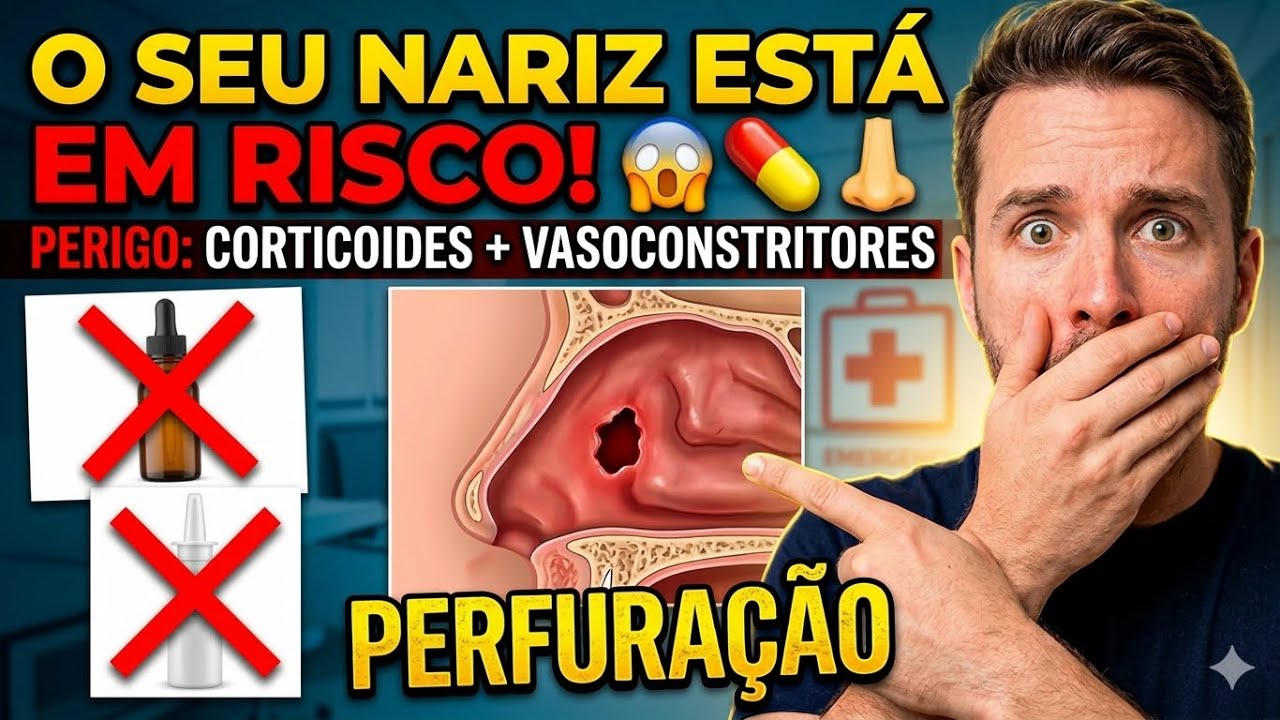Perfura&ccedil;&atilde;o Nasal: Riscos dos Corticoides e Vasoconstritores #shorts