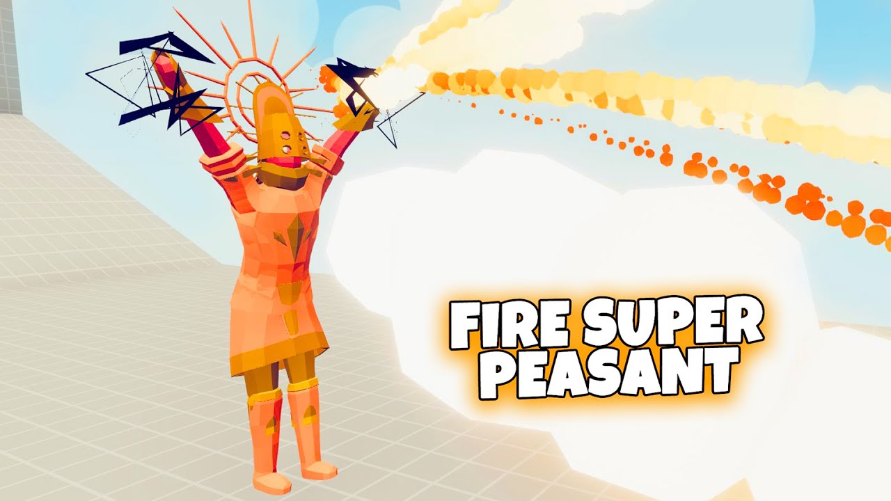 FIRE SUPER PEASANT vs EVERY FACTION | TABS Totally Accurate Battle Simulator