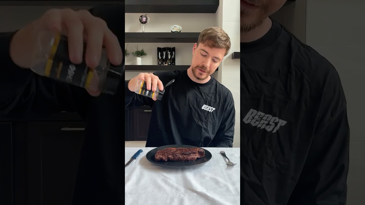 Идеальный стейк от MrBeast