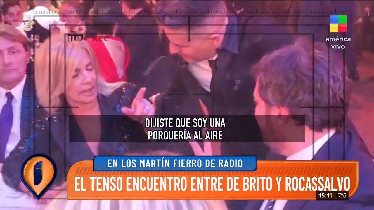 📺 El tenso encuentro entre Ángel de Brito y Susana Roccasalvo en los Martín Fierro de radio 🏆📻
