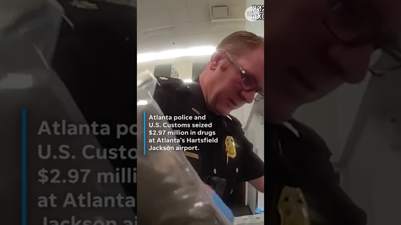 Marijuana stash worth $3M seized from traveler at Atlanta airport #Shorts