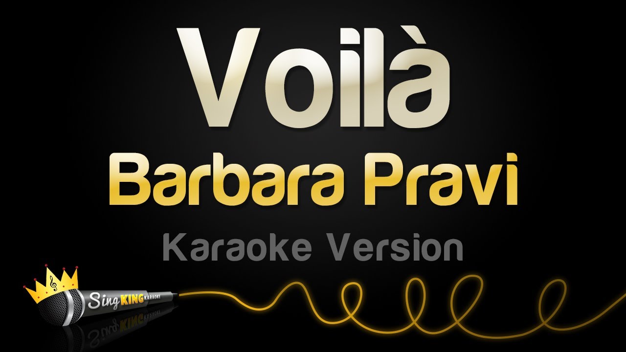 Barbara Pravi - Voilà (Karaoke Version)