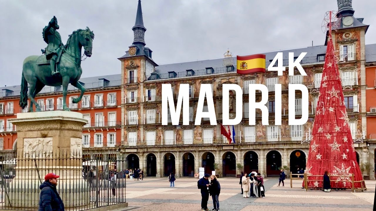 Madrid en 4K 🇪🇸 | Paseo a pie de la Puerta del Sol a la Plaza Mayor🚶‍♂️