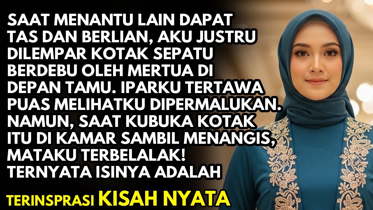 DIHINA KARENA CUMA DAPAT KOTAK SEPATU BEKAS! PAS DIBUKA, IPAR YANG PAMER TAS MEWAH LANGSUNG TERDIAM!