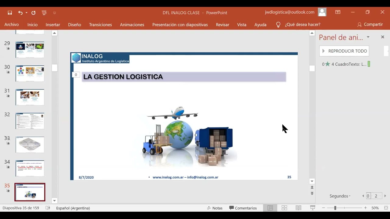 Instituto Argentino de Logística Clase 1 curso de Logística