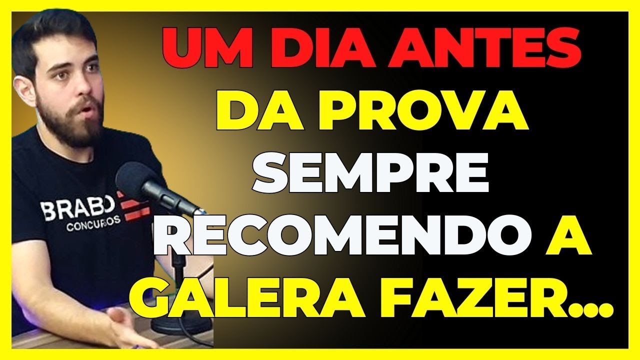 Dica do Que se Deve Fazer um Dia Antes da Prova do Concurso P&uacute;blico