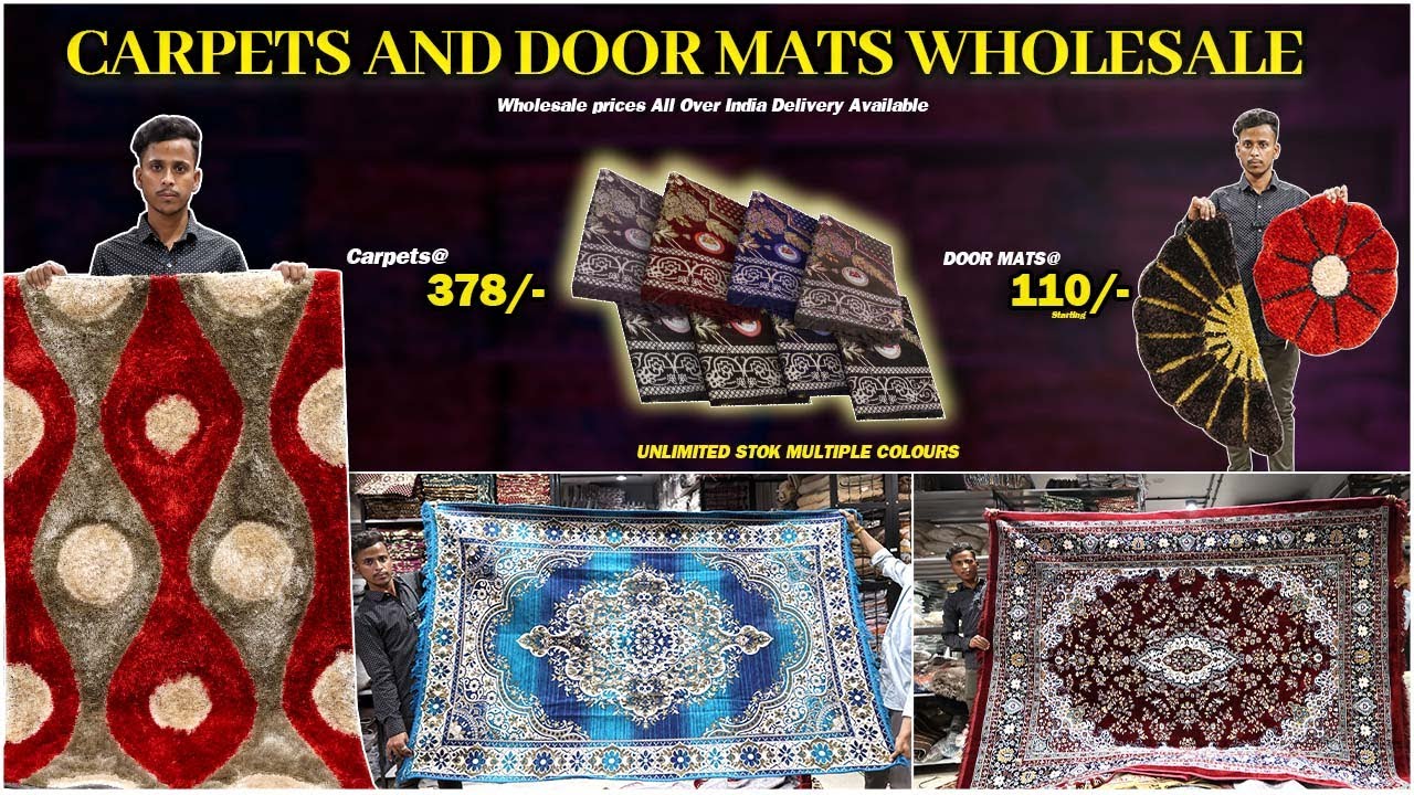Carpets Door mats  Wholesale prices in Hyderabad 📢📢Home Decor Shop A A Handloom Charminar Shopping