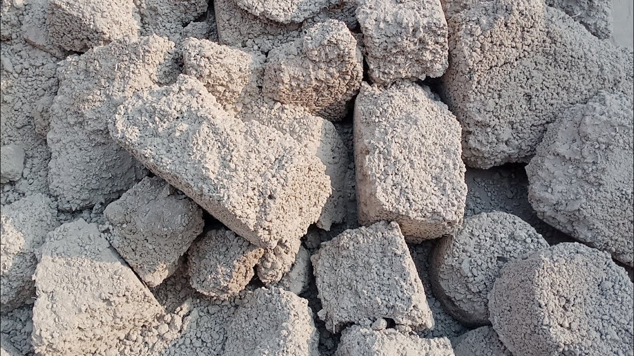 ASMR: Chunks Series Part 2 Old White  Handmade Stoney Texture Floor Clay Pot Crumbling