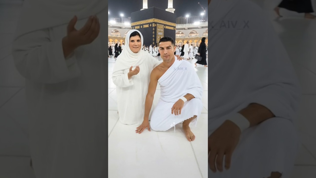 Cristiano Ronaldo & His Mother in Mecca | Spiritual Moment with Pilgrims 🕋