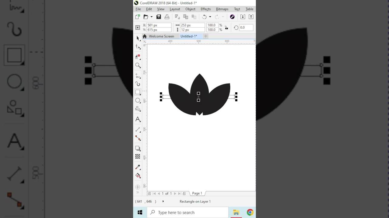 # adidas logo in CorelDraw || CorelDraw Tutorial #