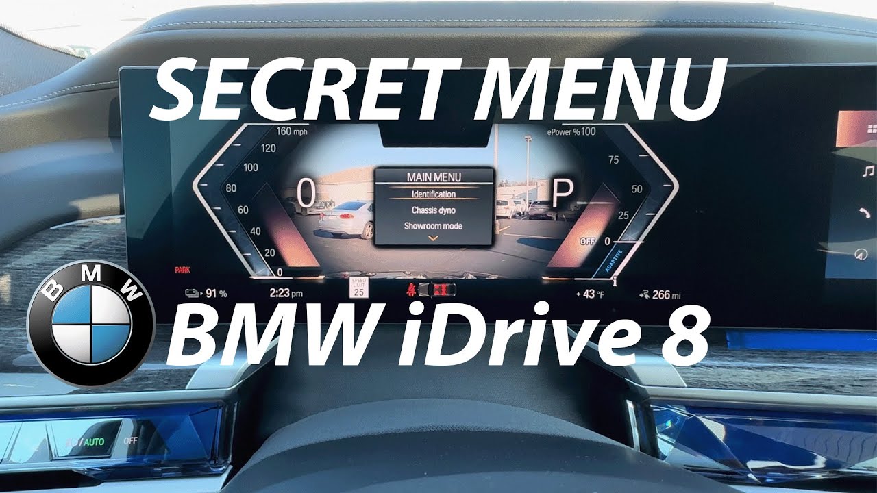 Инструкция по использованию iDrive 8: доступ к скрытому меню