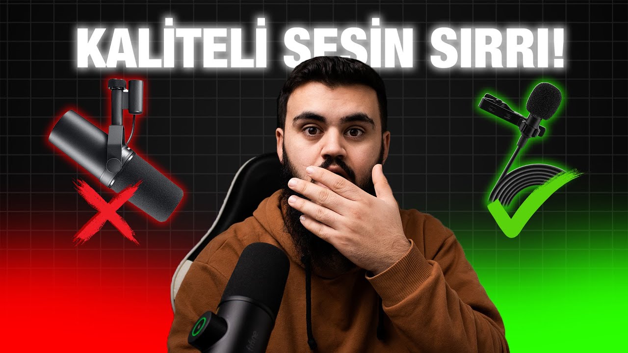 Kaliteli Ses için Yapman Gerekenler | Kötü Mikrofon Kaydını Harika Ses Kalitesine Dönüştürün!