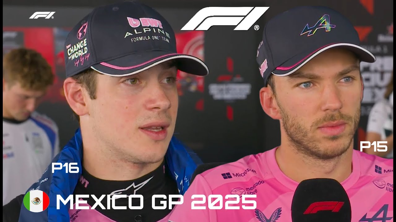 FRANCO COLAPINTO🇦🇷 PIERRE GASLY🇫🇷 MEXICO GP 2025 ALPINE F1 POST CARRERA
