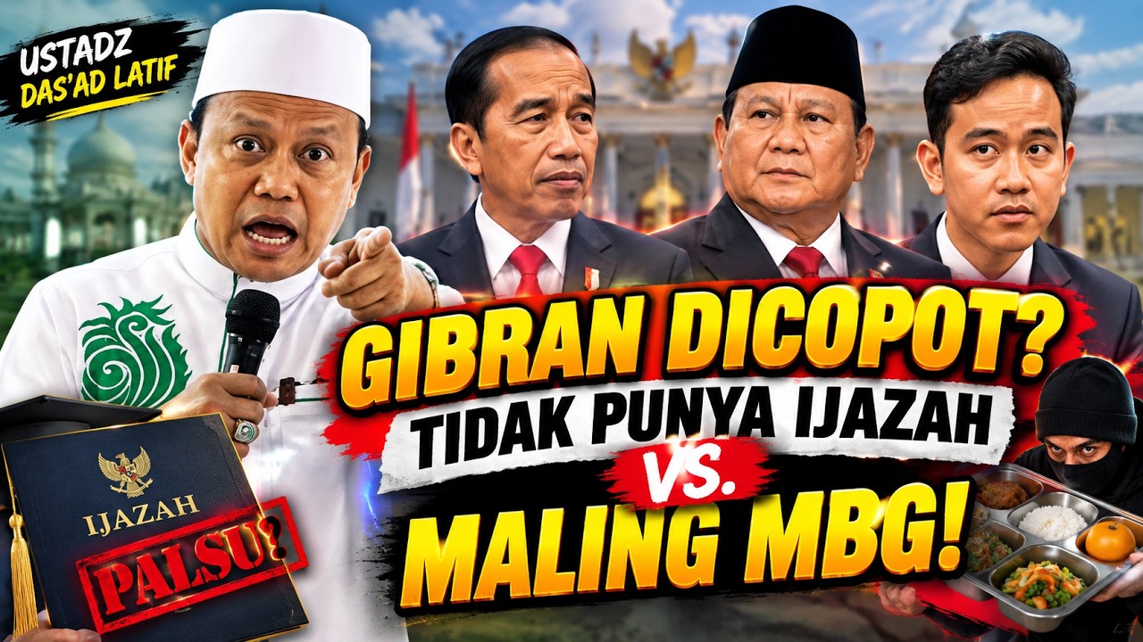GIBRAN DICOPOT MK? TIDAK PUNYA IJAZAH Vs  MALING MBG! - Ceramah Ustadz Das'ad Latif Bikin MERINDING
