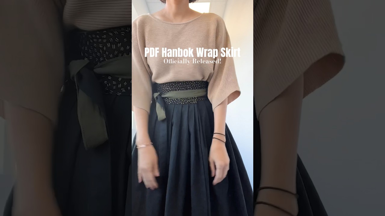 ✨PDF Hanbok Wrap Skirt✨ #sewingpattern #sewingtherapy #wrapskirt
