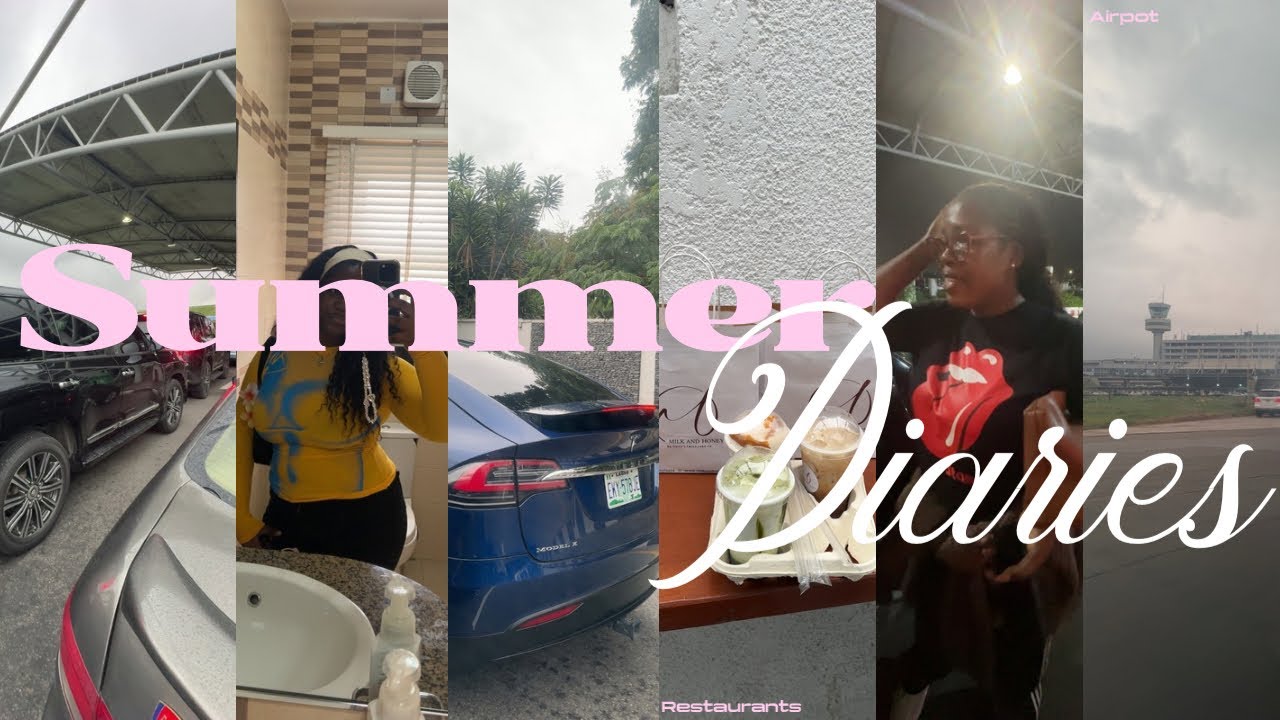 SUMMER DIARIES 002| Day in my life| Restaurant,airport etc..🎀✨🩰