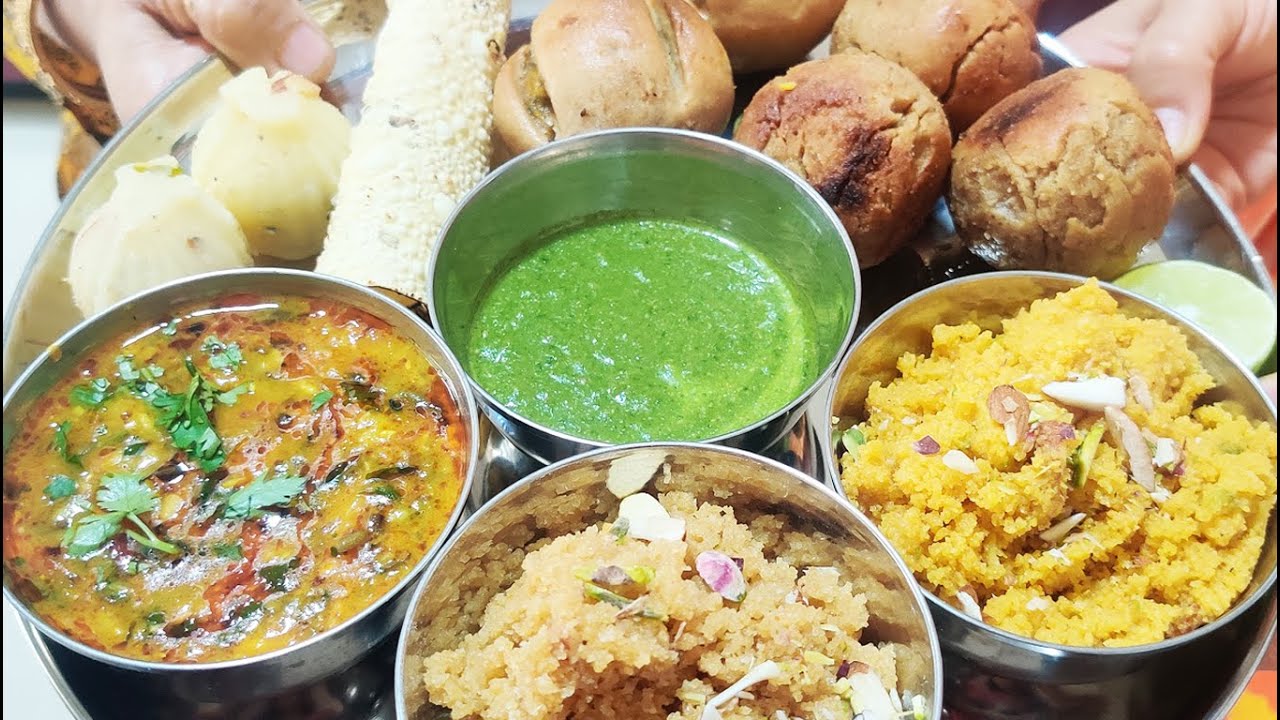 हलवाई स्टाइल राजस्थानी दाल बाटी चूरमा बनायें घर पर | Marwari Dal, Bati in Cooker and Churma Recipe