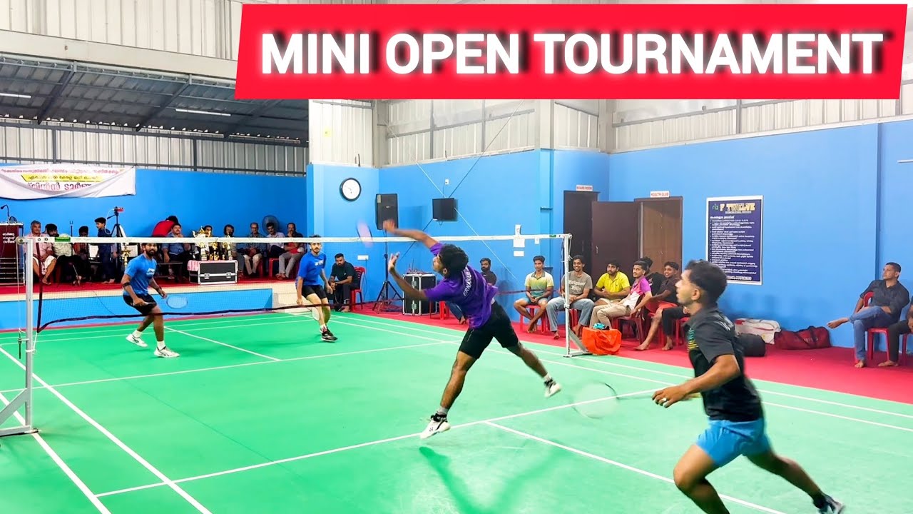 AMJAD/REJIN VS ADITHYAN/JOSHUAL:ALL KERALA MINI OPEN TOURNAMENT #badminton #bwf #tournament