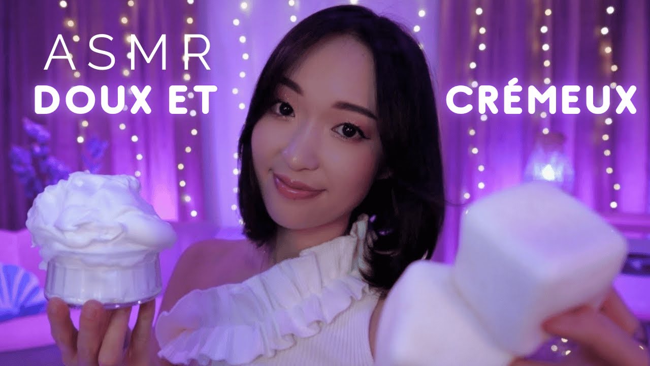 ASMR ☁️ Doux, crémeux et moelleux… pour s’endormir comme sur un nuage (chamallows, crème, mousse...)