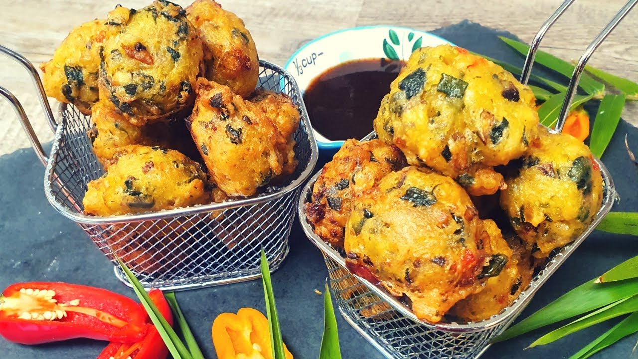 Veggie Pholourie / Veggie Accra / Veggie Fritter/ Veggie Pakora  [ VEGAN ] - Episode 944