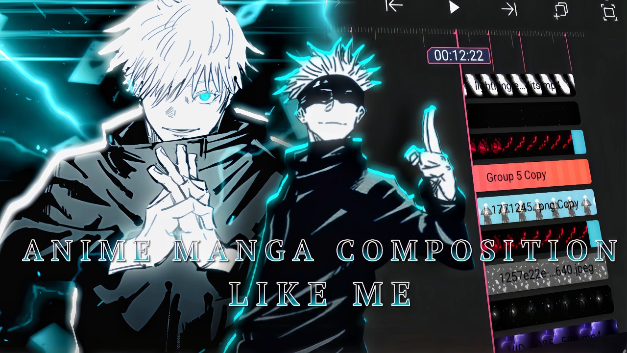 ANIME MANGA COMPOSITION LIKE ME || ALIGHT MOTION || #alightmotion #edit #manga #jjk #gojo @DaddyVyuk