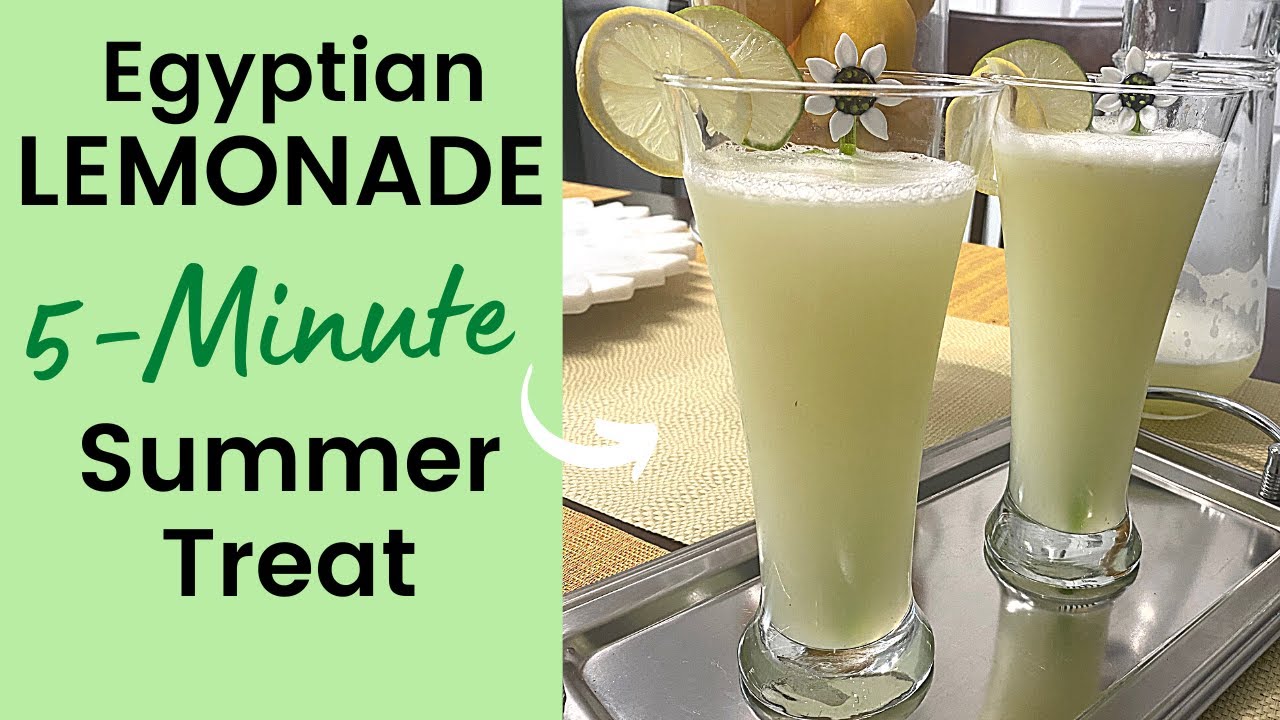 Ready in 5-Minutes | Egyptian Fresh Lemonade Recipe