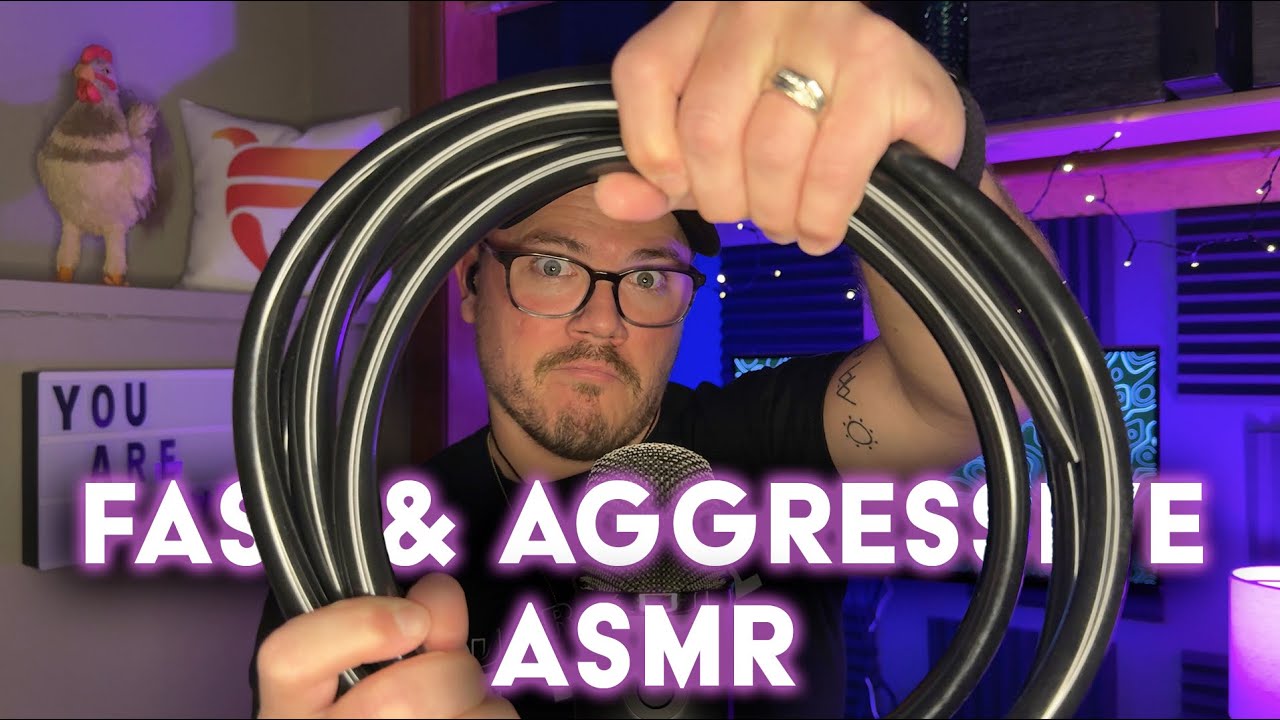 FAST & AGGRESSiVE ASMR // Gripping, Tapping, Hand Sounds, Controller Sounds