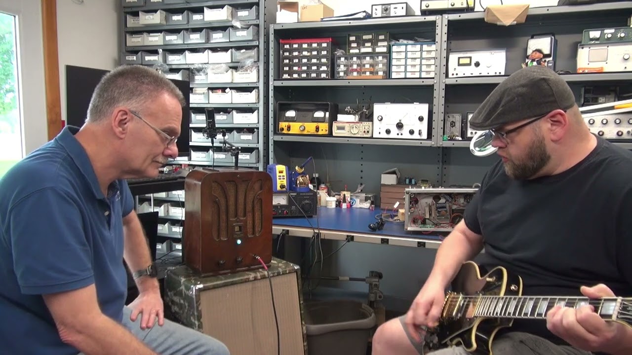 Fender Champ guitar amp circuit using a 2E26 rather than 6V6 output tube Class A GE radio Monster