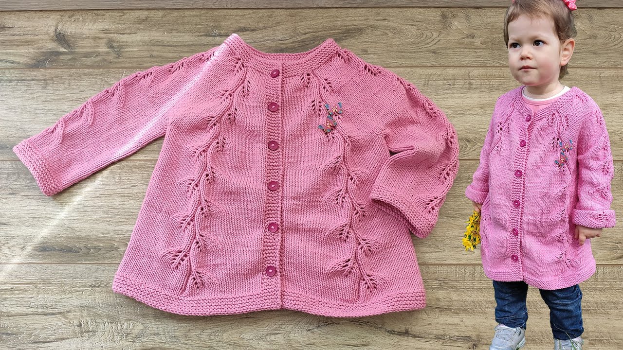 Детский кардиган «Лиана» спицами (часть 3) 🍂 Children's cardigan «Liana» knitting pattern