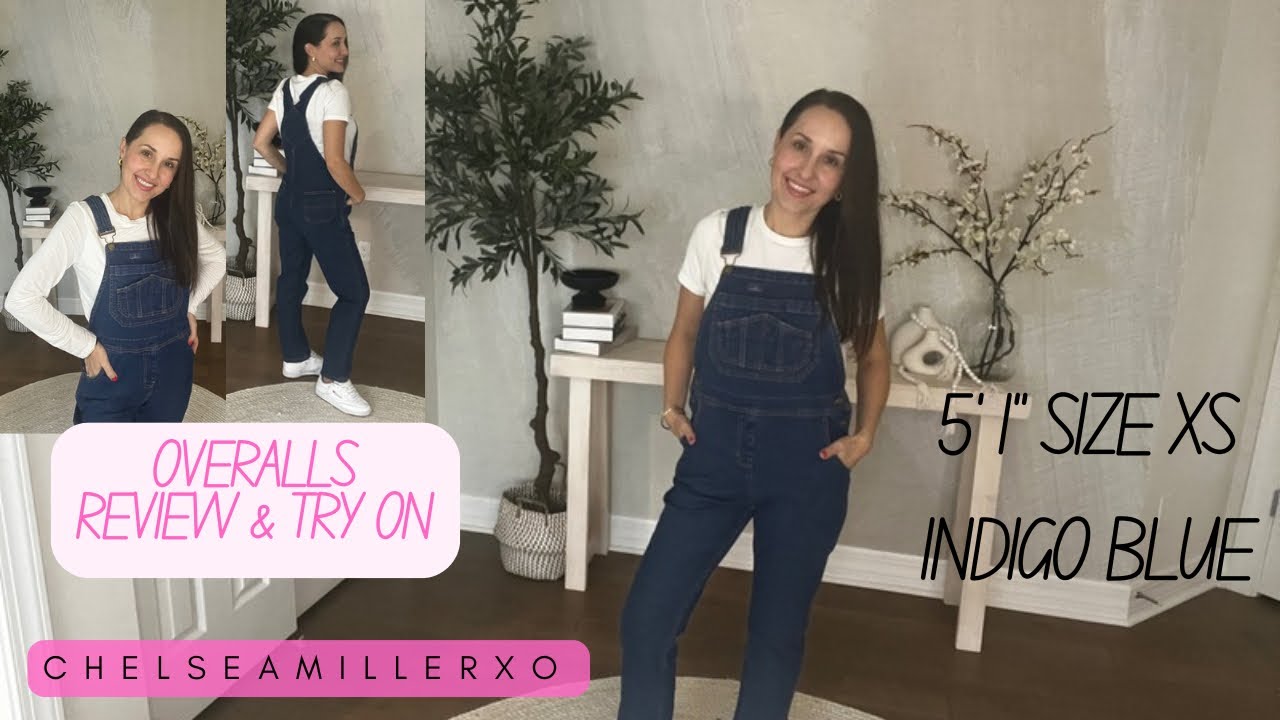 HISEA Women Denim Overalls, Relaxed Fit Casual Straight Leg Jean Overall #overalls #overallset