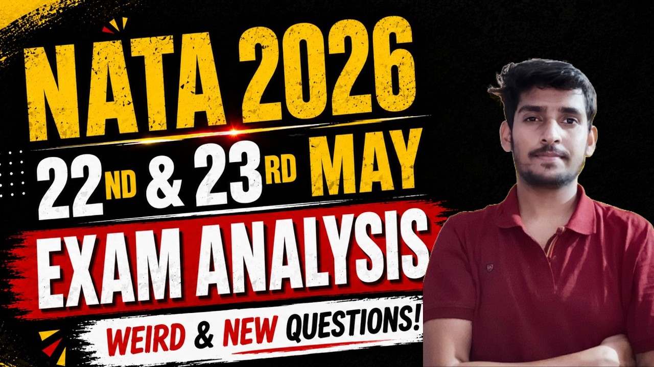 Many New & Weird Questions Asked In May 22nd & 23rd NATA Exam | Don't Ignore The Video #nata2026
