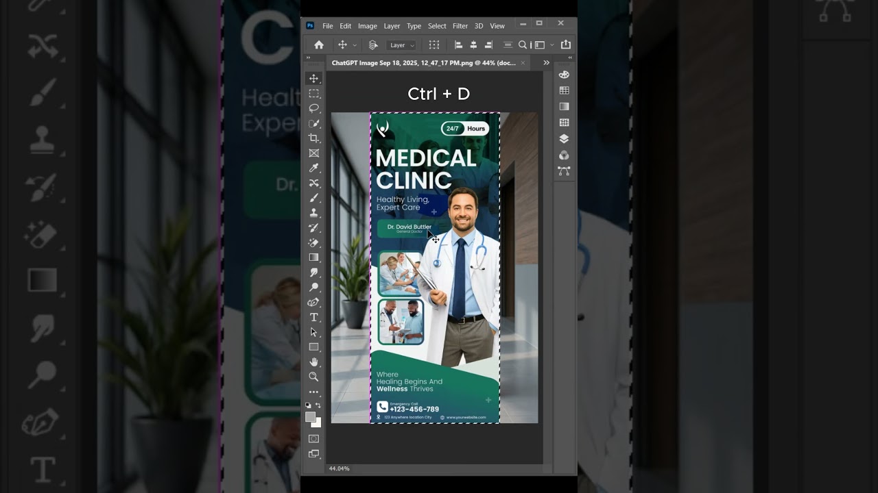 Create a Realistic Standee Mockup in Photoshop 🔥 #photoshop