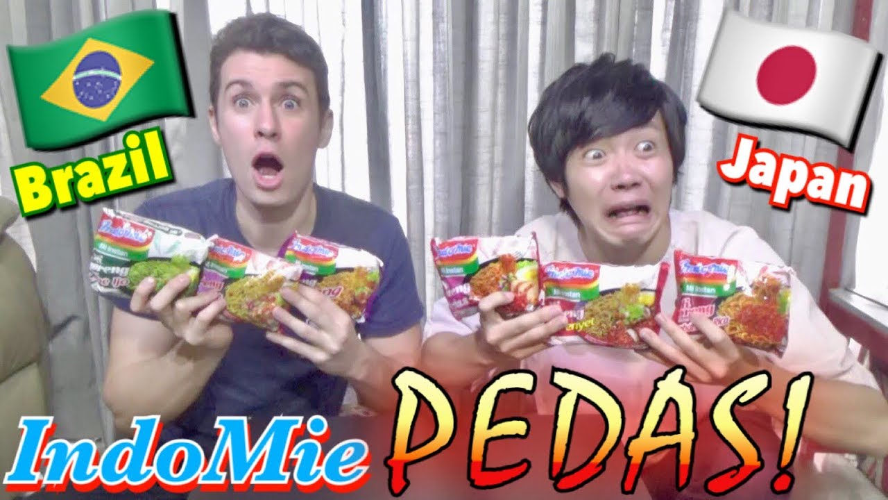Orang Asing Campur IndoMie PEDAS 6 Rasa!! 辛いインドミー6種類混ぜてみた!!