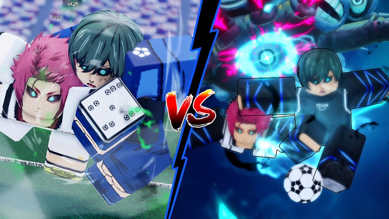 Azure Latch NEL Rin VS Blue Lock Rivals NEL Rin Comparison