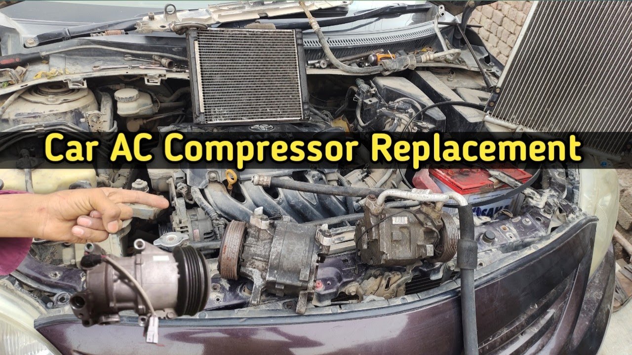How to Replace AC Compressor in Your Car | Toyota Corolla AC Compressor & Condenser Replacement