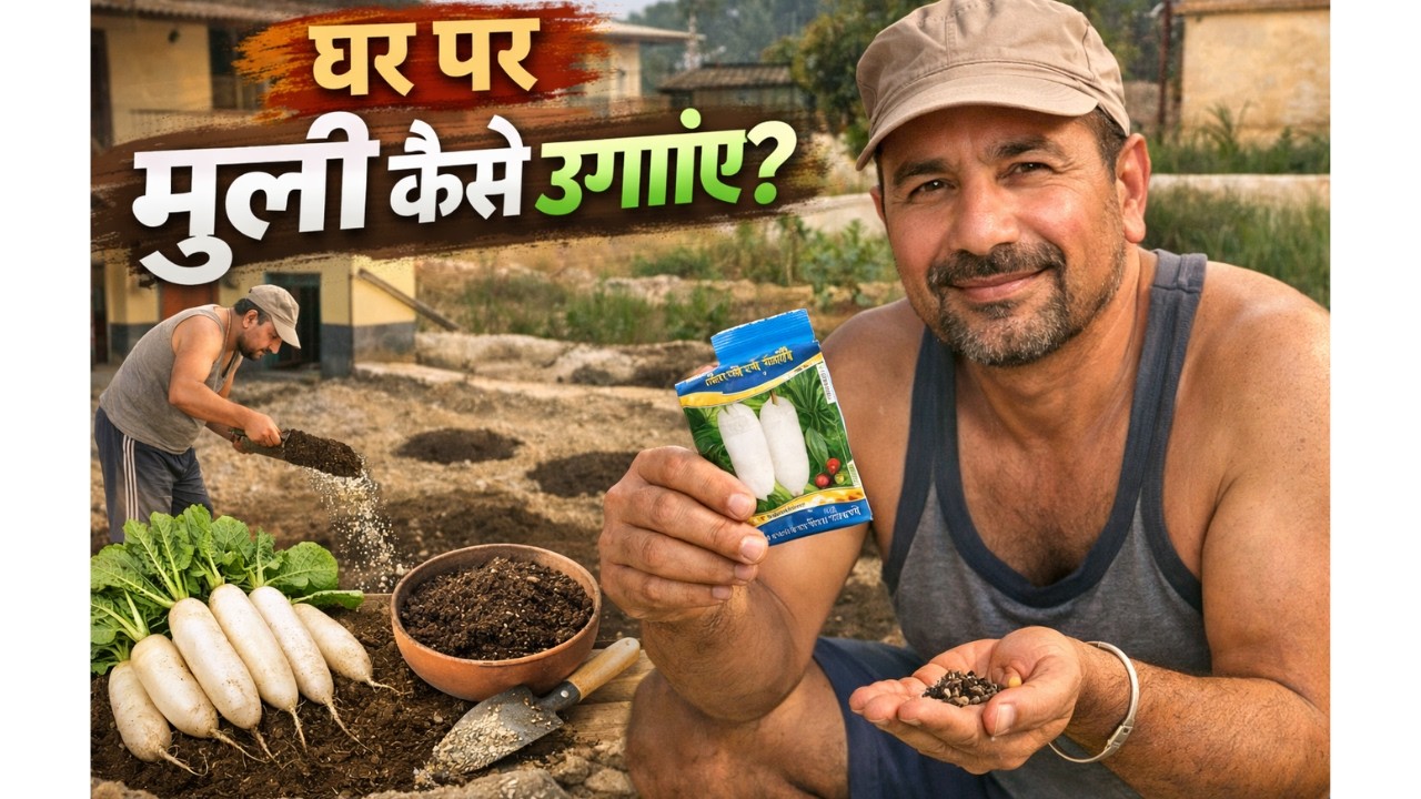 घर में मूली का बीज कैसे लगाएं? 😲 | खाद डालने के फायदे | Radish Growing at Home
