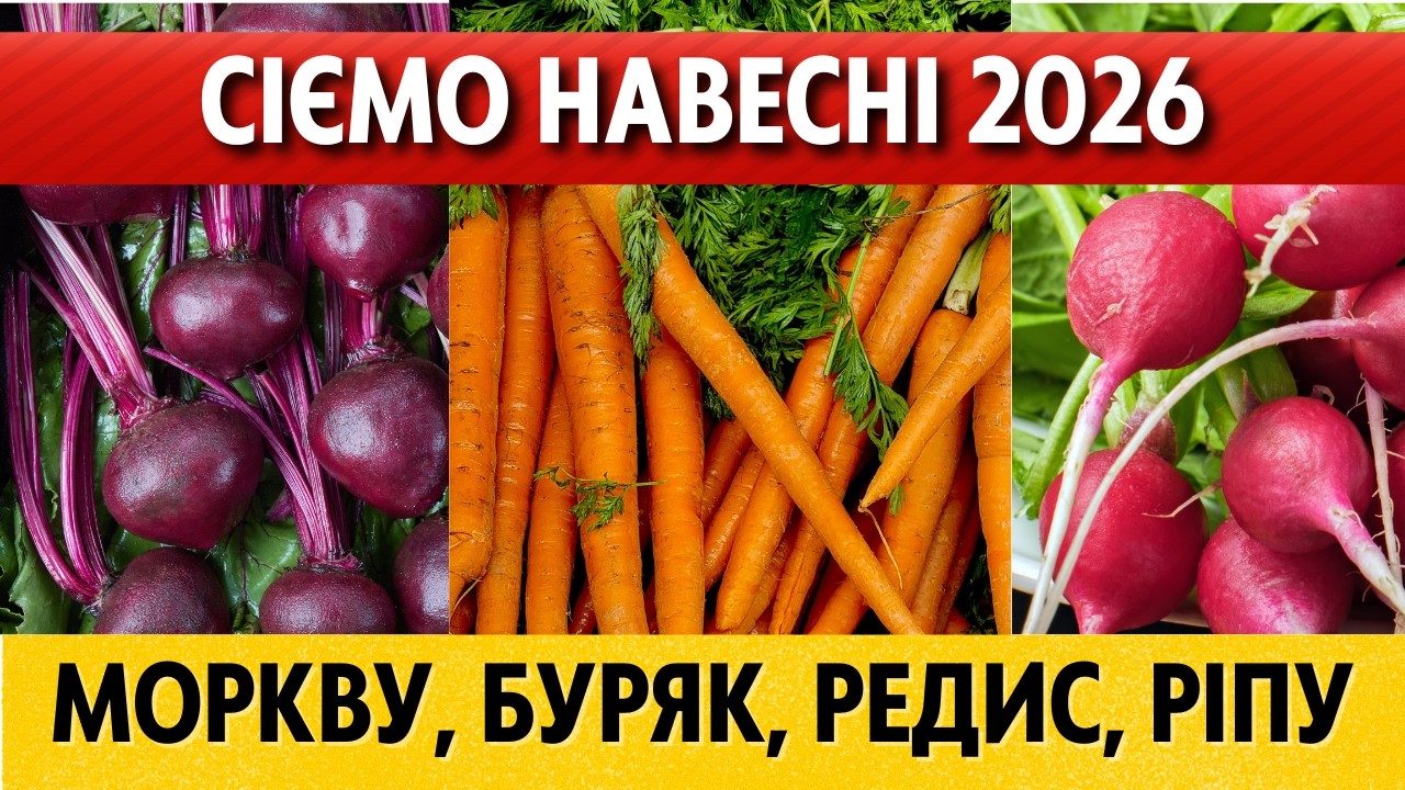 КРАЩІ ДНІ для посіву моркви, буряка, редиса навесні 2026 за місячним календарем