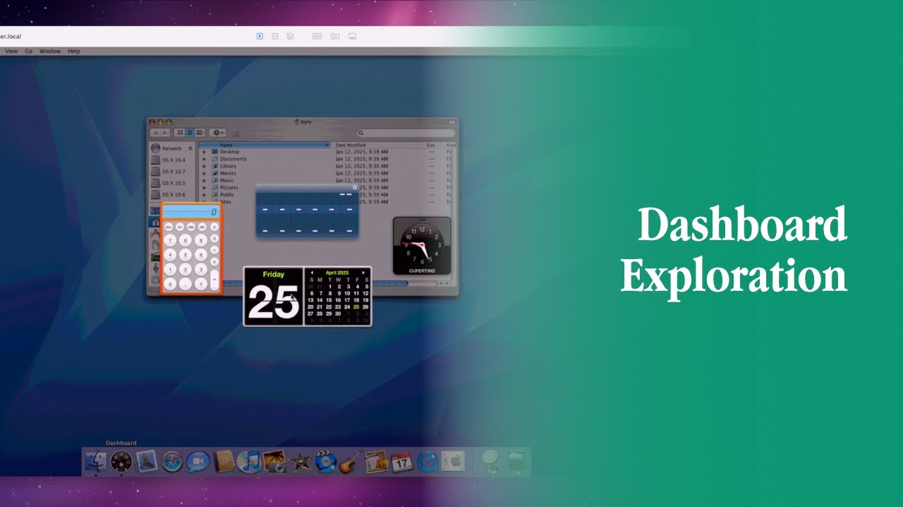 Mac OS X Tiger Dashboard Exploration