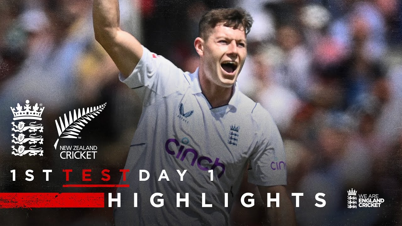 17 Wickets Fall On Day 1 | Highlights | England v New Zealand - Day 1 | 1st LV= Insurance Test 2022