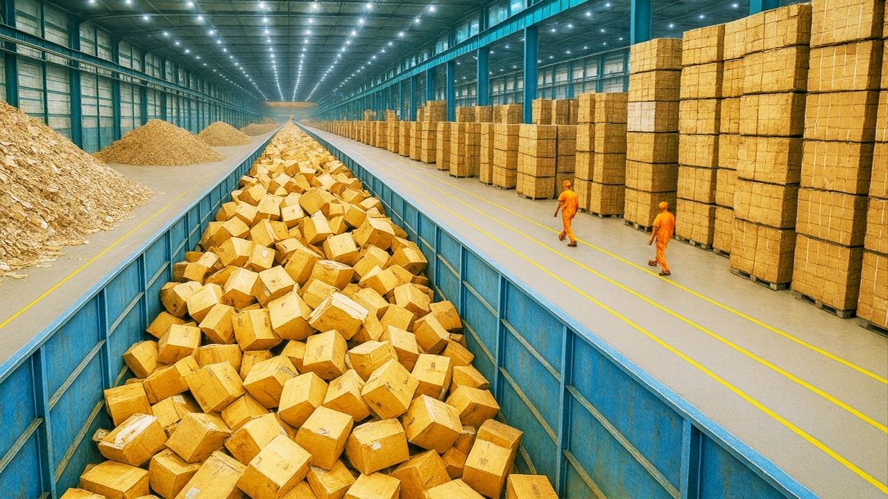 WIE wird KARTON hergestellt 📦 | SO werden MILLIONEN Kartons produziert