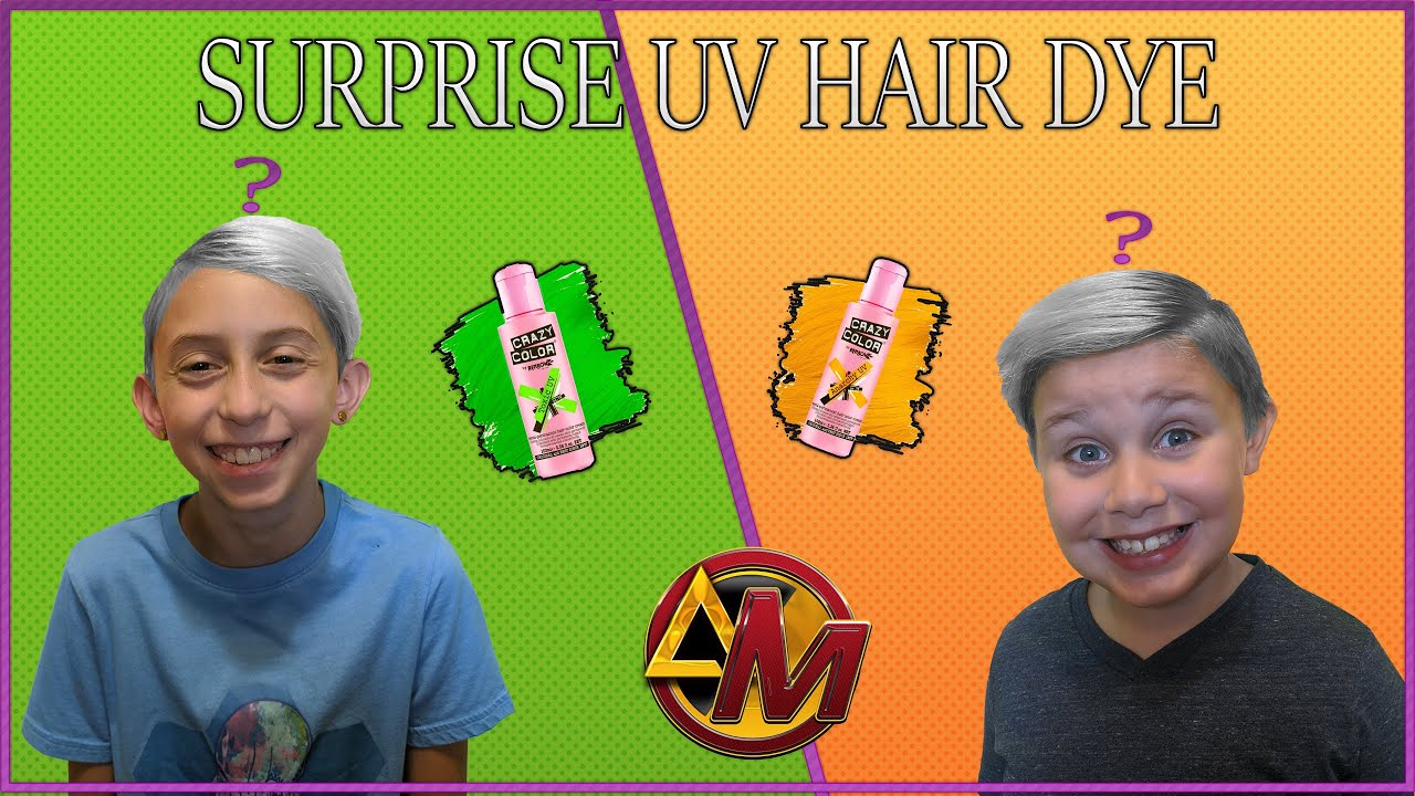 Crazy Color UV Hair Dye Surprise ! ( They didn't know it was UV )