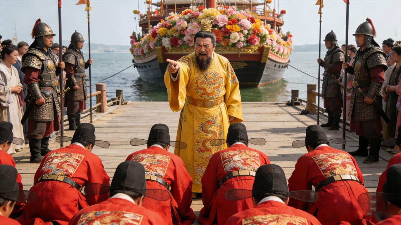 皇帝微服私訪花船，不料竟發現一船的貪官，當場憤怒將他們處刑！#drama #古装 #中国电视剧