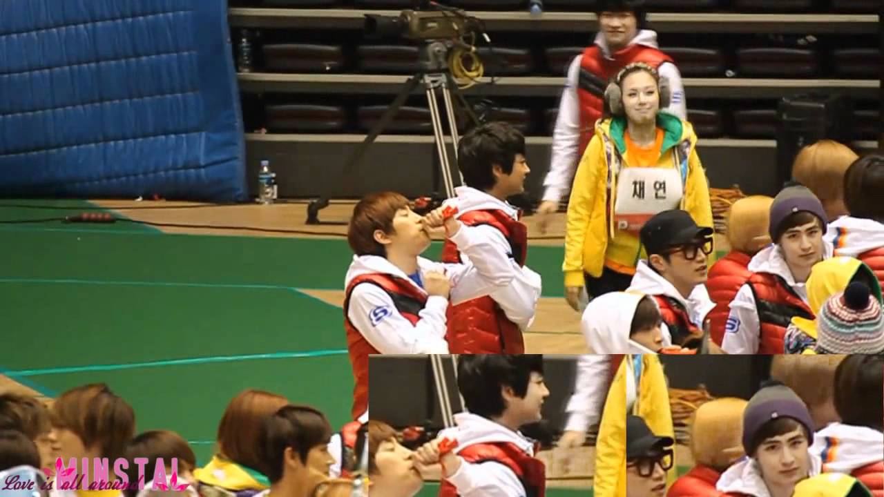 [Fancam] Minho and Krystal - Idol Championship 1